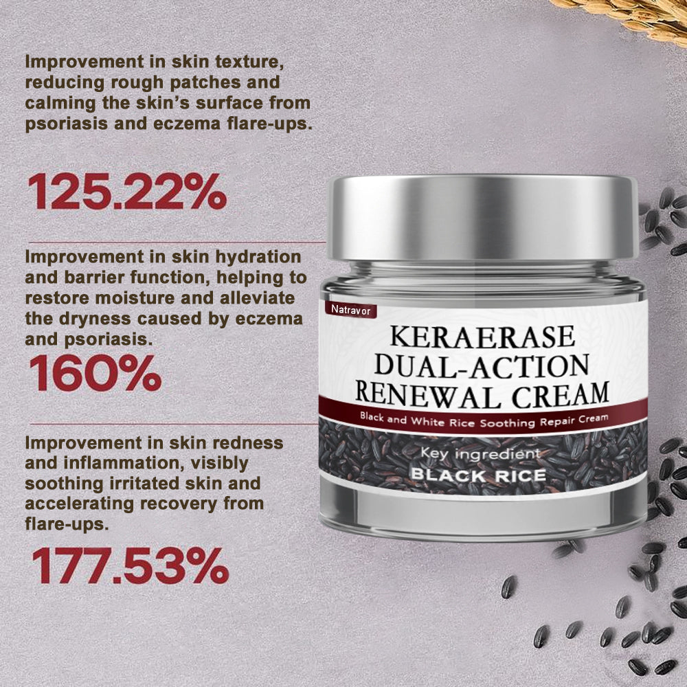 Natravor® Black Rice Skin Repair Essence Cream ⚕️ FDA Certified (Removes warts and skin growths, improves keratin buildup and seborrheic dermatitis, follicular keratosis, age spots, and bruising)