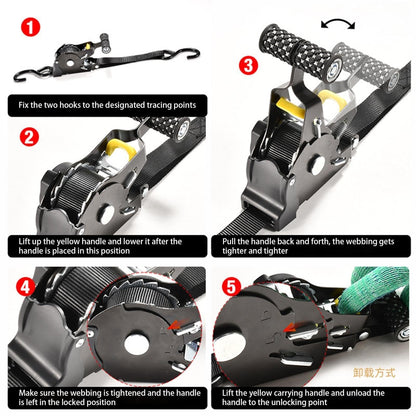 🔥Christmas Sale 49% OFF – Pro Reinforced Heavy-Duty Auto-Retractable Ratchet Straps (BUY 2 GET FREE SHIPPING)