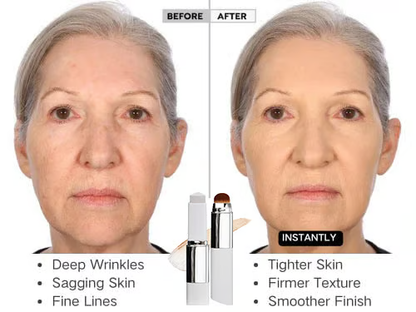 ⏰💕🌟Cream Stick V White Korean Color-Changing Foundation Stick with Volufiline