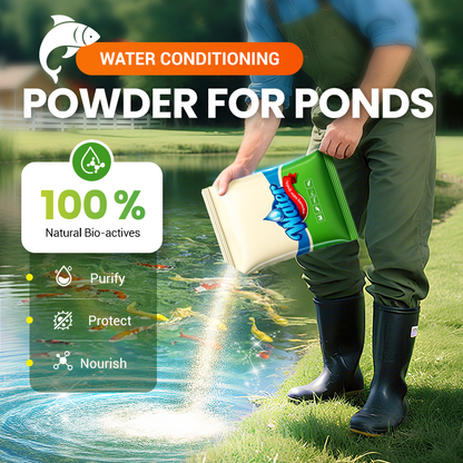 500g Premium Pond Care Powder | Water Clarifier & Algae Control 🐟🌊🔬