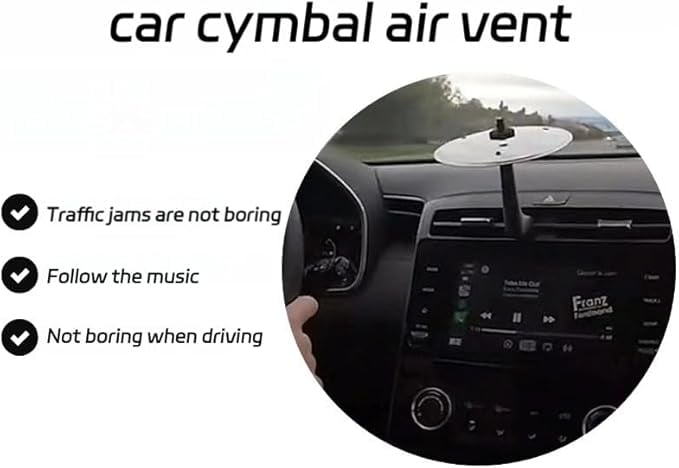 Natravor™🎶 Make Your Driving More Fun 😂 - Car Crash Cymbal Air Vent 🚗