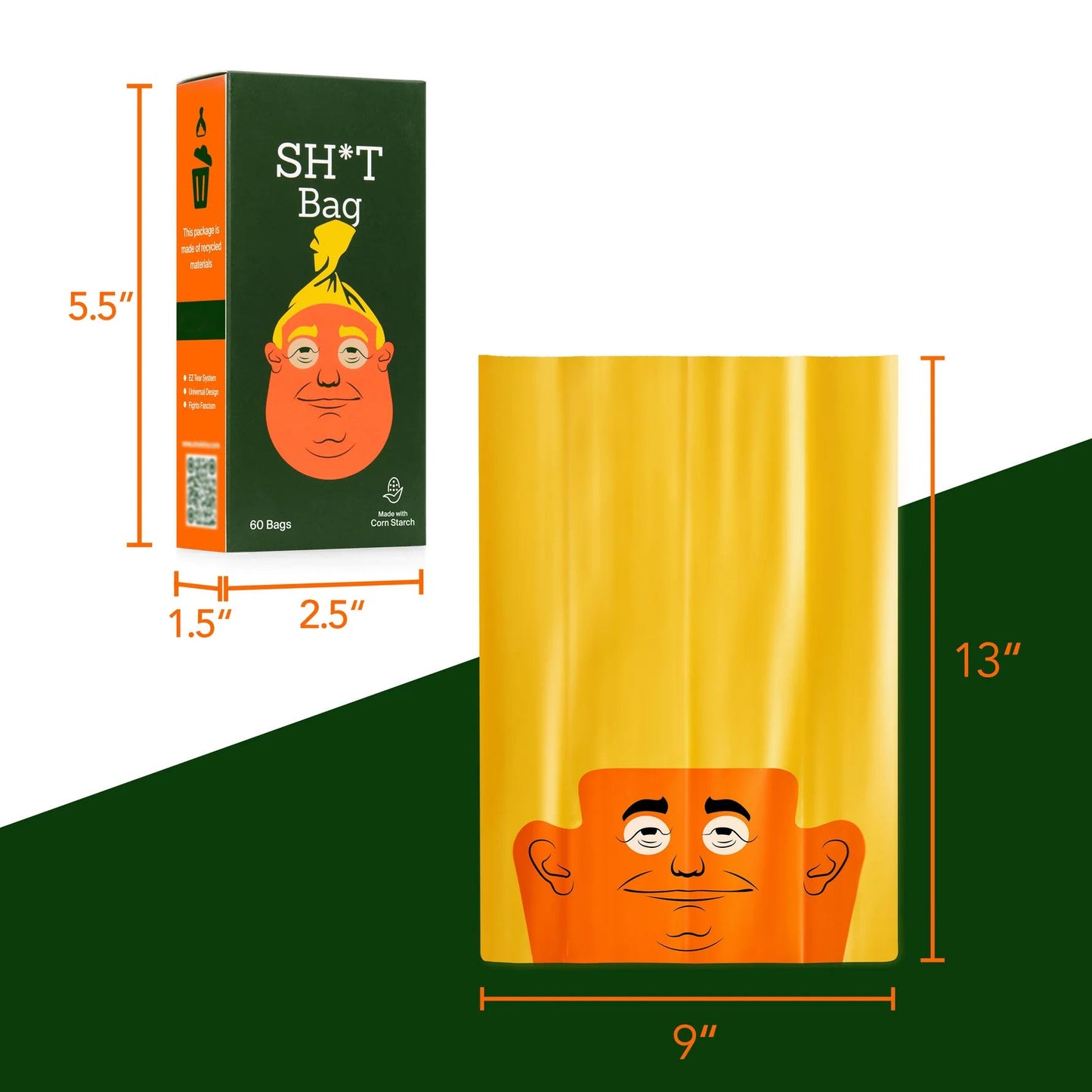 SH*T Bag(60 Count) — “The Most Presidential Poop Bag Ever!”