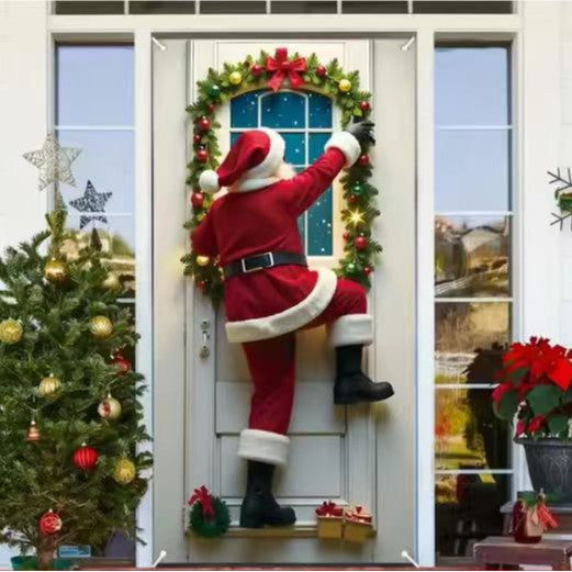 🎄Golden Christmas Bells & Wreath Door Cover - 35.4" x 70.8"