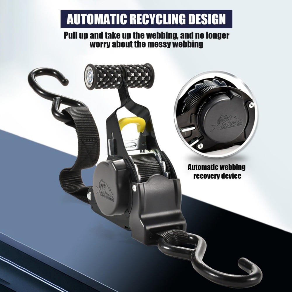 🔥Christmas Sale 49% OFF – Pro Reinforced Heavy-Duty Auto-Retractable Ratchet Straps (BUY 2 GET FREE SHIPPING)