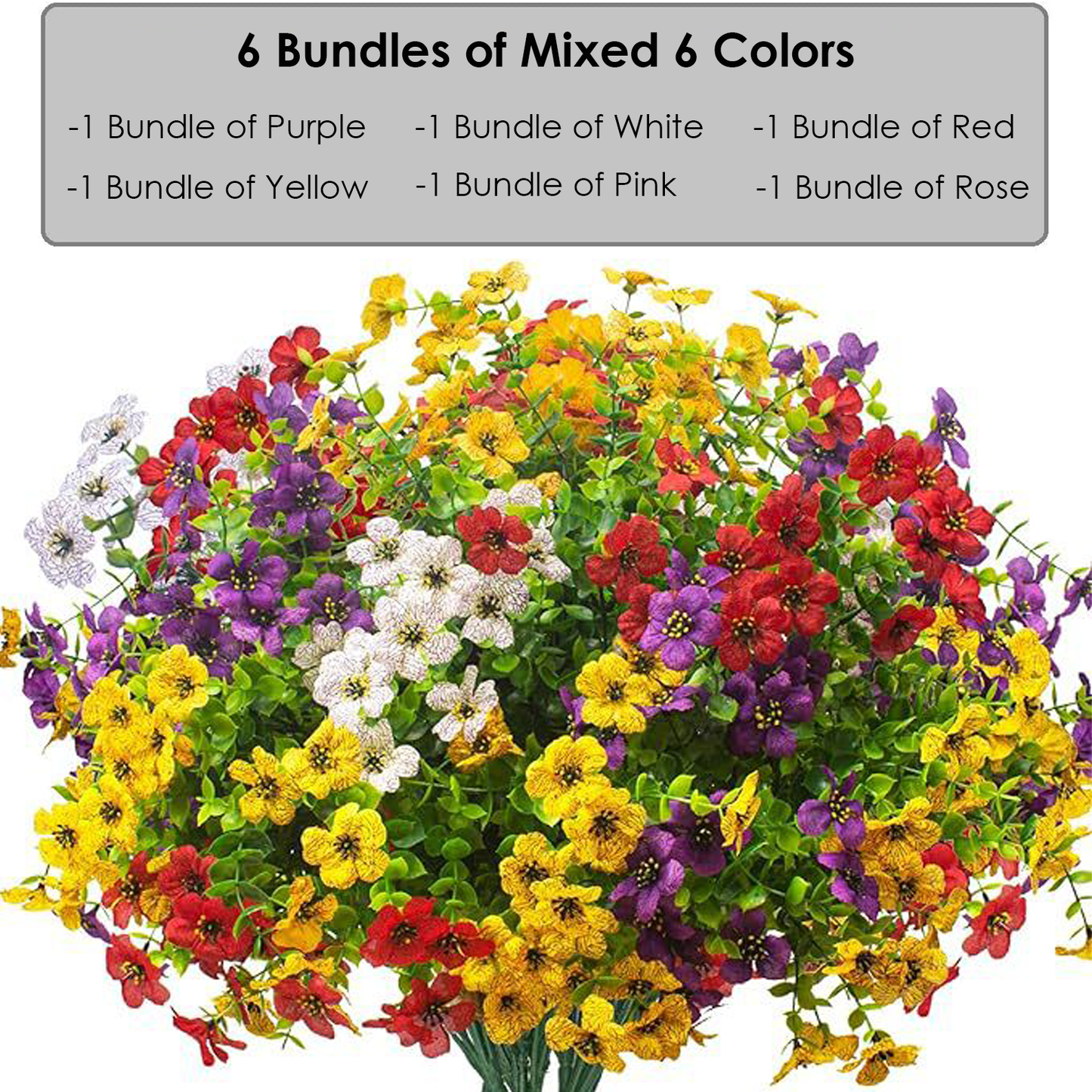 💖Mother's Day Hot Sale 49%OFF🌺UV Resistant Colorful Artificial Flower