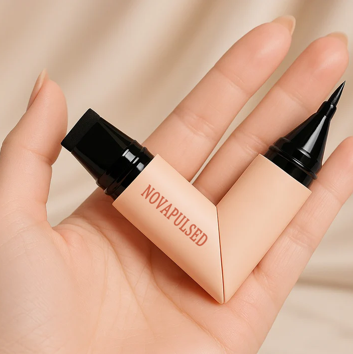 💎New design✨Rotating Eyeliner Stamp Pen-Smudge-proof, Long-lasting and Quick-drying